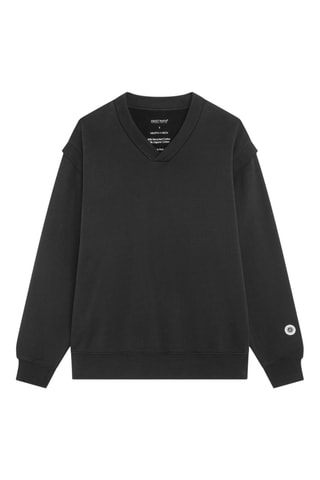 Sweat en coton biologique Hearth - Noir