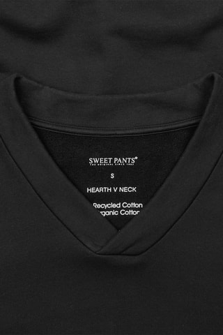 Sweat en coton biologique Hearth - Noir