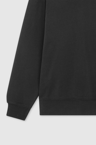 Sweat en coton biologique Hearth - Noir