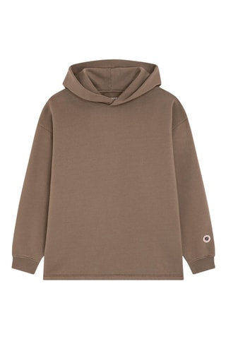 Sweat à capuche en coton biologique Hearth - Marron