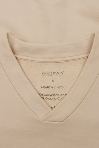 Sweat en coton biologique Hearth - Beige