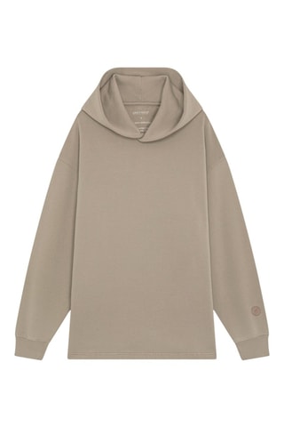 Sweat à capuche en coton biologique Hearth - Marron