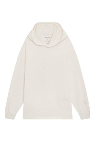 Sweat à capuche en coton biologique Hearth - Blanc