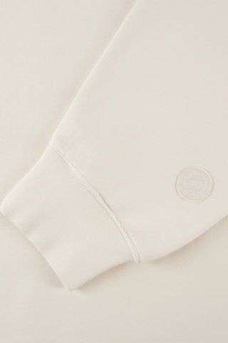 Sweat à capuche en coton biologique Hearth - Blanc