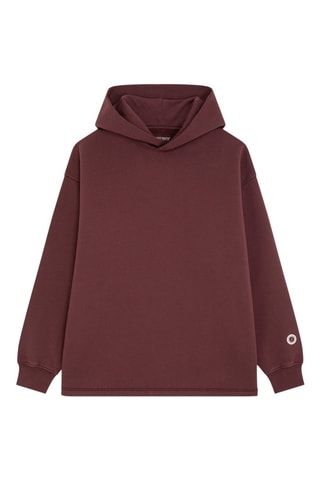 Sweat à capuche en coton biologique Hearth - Bordeaux