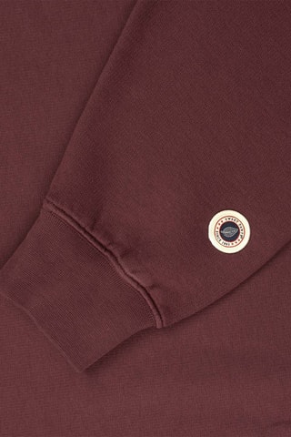 Sweat à capuche en coton biologique Hearth - Bordeaux