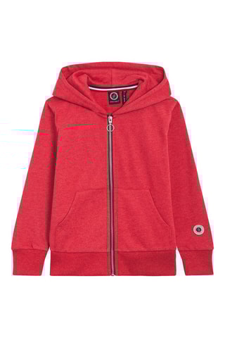 Sweat à capuche Tkid Zip Up Hood Rouge chiné