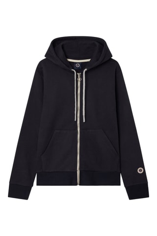 Sweat à capuche Wide Zip Hood - Bleu marine