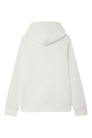 Sweat à capuche Wide Zip Hood - Blanc