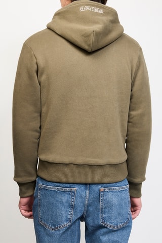 Sweat à capuche Wide Sherpa - Kaki