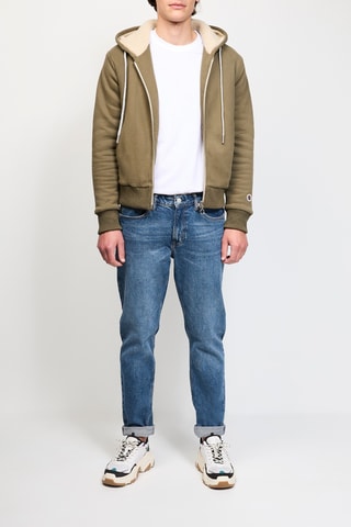 Sweat à capuche Wide Sherpa - Kaki