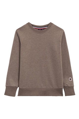 Sweat Kid Classic Crew - Marron chiné