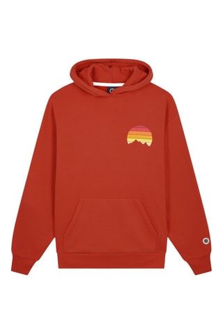 Sweat à capuche MB - Rouge brique