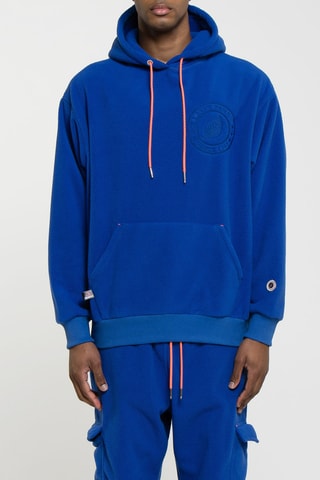 Sweat à capuche Polaire Hoodie - Bleu cobalt