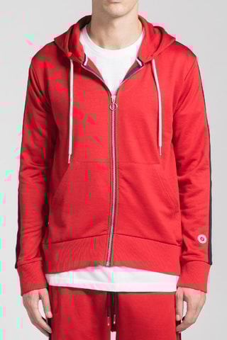 Sweat à capuche French - Rouge