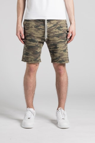Short droit Terry Print - Kaki