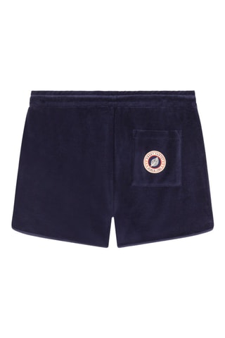 Short en coton biologique Sponge - Bleu marine