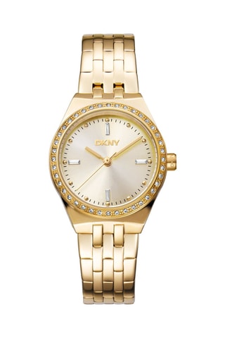 Relógio de quartzo em aço Evening - Dourado e branco