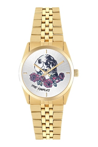Stalen Quartz Horloge - Goudkleurig