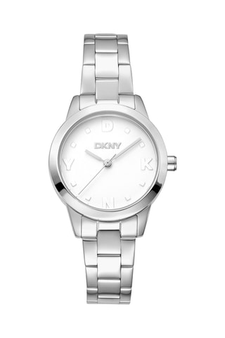 Stalen Quartz Horloge Logo - Zilverkleurig