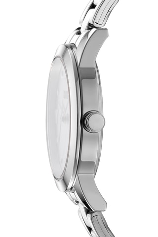 Stalen Quartz Horloge Logo - Zilverkleurig