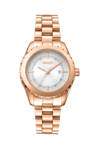Stalen Quartz Horloge Everyday - Datumweergave - Roségoudkleurig en Zilverkleurig