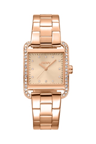 Stalen Quartz Horloge Iconic - Roségoudkleurig en Beige