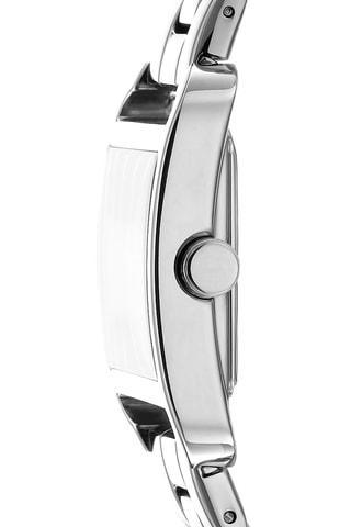 Stalen Quartz Horloge Iconic - Zilverkleurig en Wit