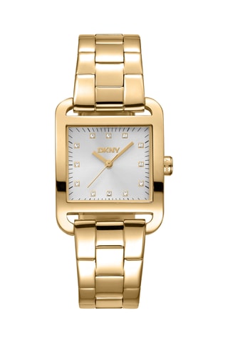 Relógio de quartzo em aço Iconic - Dourado e branco
