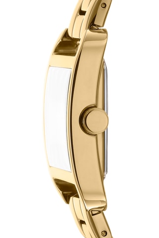 Relógio de quartzo em aço Iconic - Dourado e branco