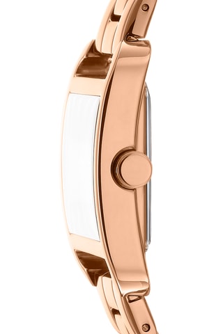 Stalen Quartz Horloge Iconic - Roségoudkleurig en wit