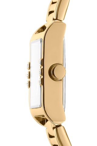 Relógio de quartzo em aço Logo - Dourado e prateado