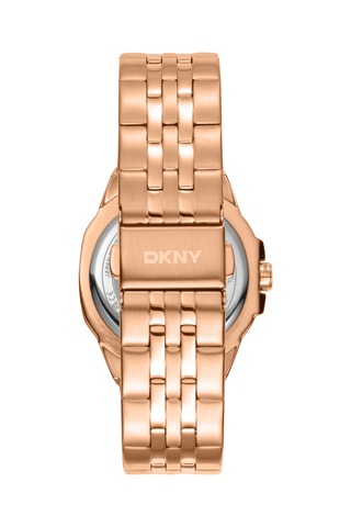 Stalen Quartz Horloge Logo - Roségoudkleurig