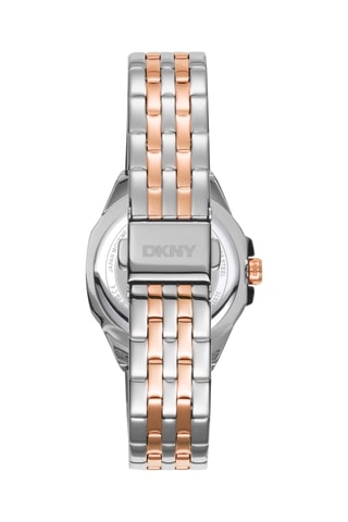 Stalen Quartz Horloge Evening - Zilverkleurig en Roségoudkleurig