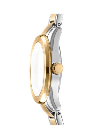 Stalen Quartz Horloge Everyday - Zilverkleurig en goudkleurig