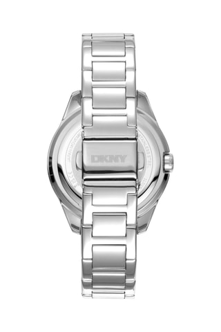 Stalen Quartz Horloge Evening - Zilverkleurig en blauw