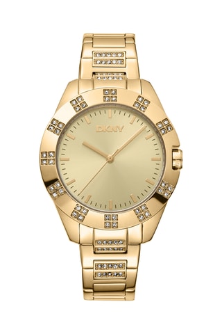 Stalen Quartz Horloge Evening - Goudkleurig