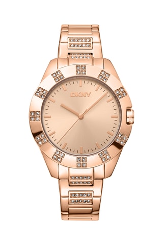 Stalen Quartz Horloge Evening - Roségoudkleurig