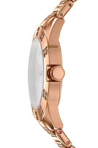 Stalen Quartz Horloge Evening - Roségoudkleurig