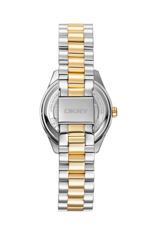 Stalen Quartz Horloge Logo - Goudkleurig en Zilverkleurig