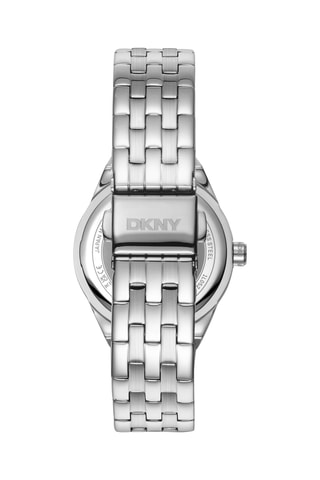 Stalen Quartz Horloge Evening - Zilverkleurig en blauw