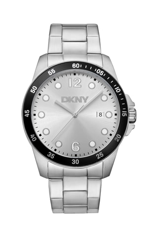 Stalen Quartz Horloge Active - Datumweergave - Zilverkleurig en Zwart 