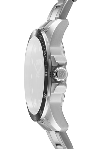 Stalen Quartz Horloge Active - Datumweergave - Zilverkleurig en Zwart 
