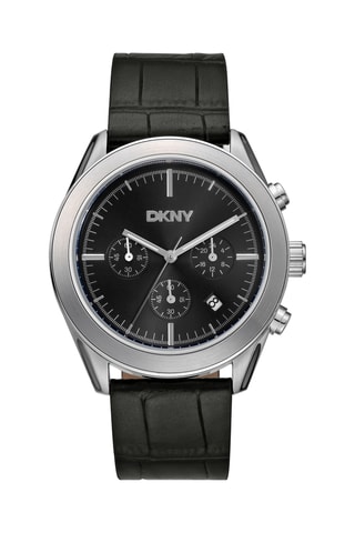 Leren Quartz Horloge Everyday - Chronograaf - Zwart en Zilverkleurig