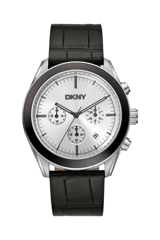 Leren Quartz Horloge Everyday - Chronograaf - Zwart en Zilverkleurig