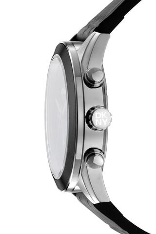 Leren Quartz Horloge Everyday - Chronograaf - Zwart en Zilverkleurig