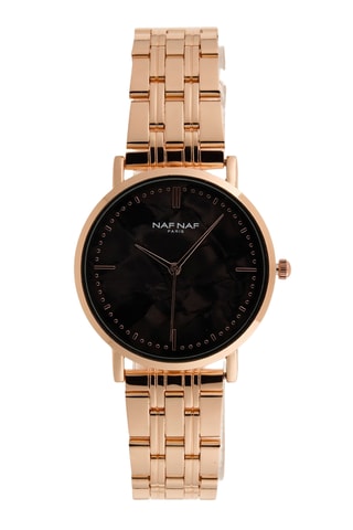 Legering Quartz Horloge - Roségoudkleurig en Zwart