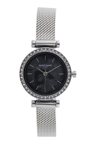 Legering Quartz Horloge - Zilverkleurig en Zwart