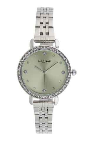 Legering Quartz Horloge - Zilverkleurig en Groen