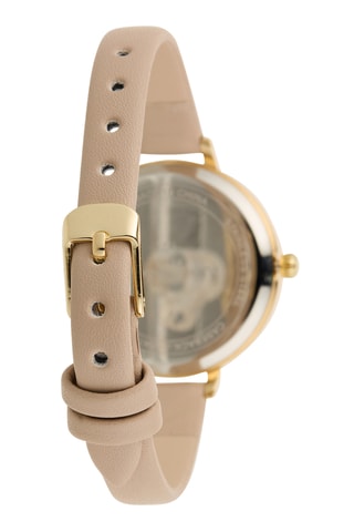 Polyurethaan Quartz Horloge - Kaki en Goudkleurig